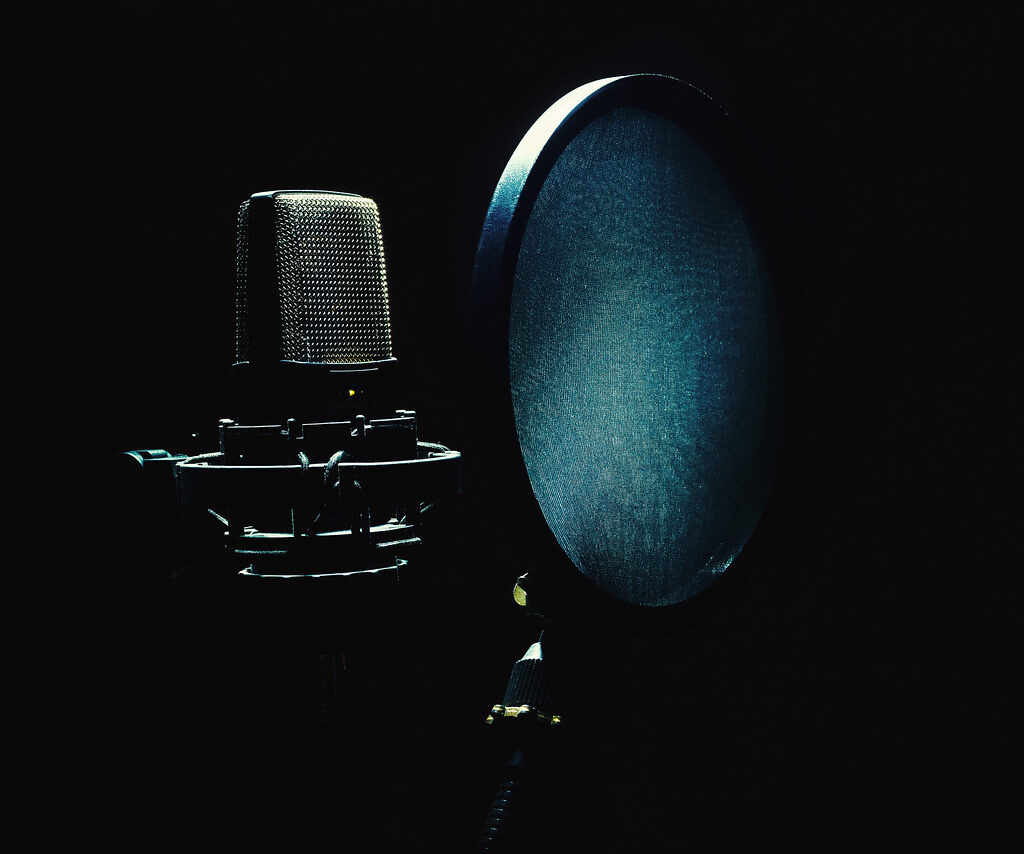 Studio microphone close-up — creators